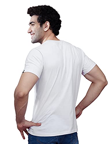 Image of The Souled Store|F.R.I.E.N.D.S I'll Be There for You Round Neck Mens and Boys T-Shirt|Graphic Printed Half Sleeve| 100% Cotton White Color T-Shirt