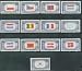 1943-44 U. S. Overrun Nations (Flags) #909-21 Mint Stamp Set
