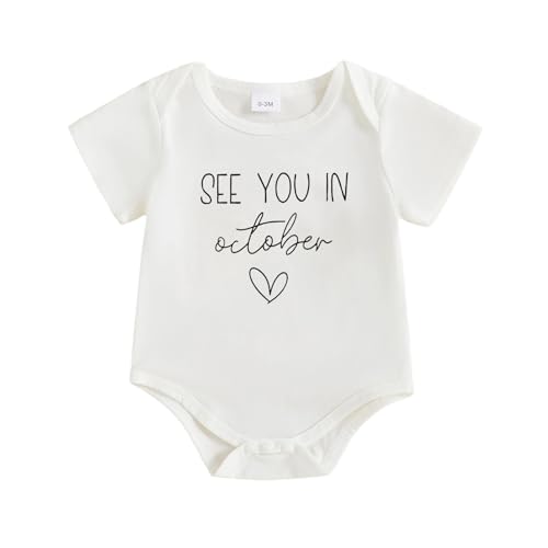 Image of woshilaocai Baby Announcement Bodysuit Pregnancy Reveal for Family | Pregnancy Reveal Ideas&New Baby Surprise for Grandparents, Husband, Aunt, Uncle, Gender Natural Romper, Funny Announcement