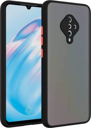 Ally SelectionTransparent Camera Protection Back Cover Case for Vivo S1 Pro- Black