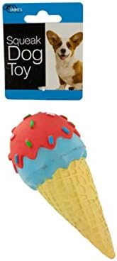 duke039;s Ice Cream Cone Squeak Dog Toy - Pack of 12