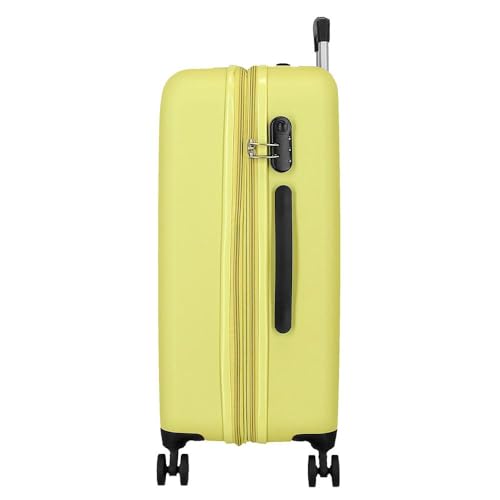 Roll Road Camboya Maleta Grande Amarillo 52x75x30 cms Rígido 4,5kgs Cierre de combinación Lateral ABS 4,5kgs 97L Extensible - imagen 2