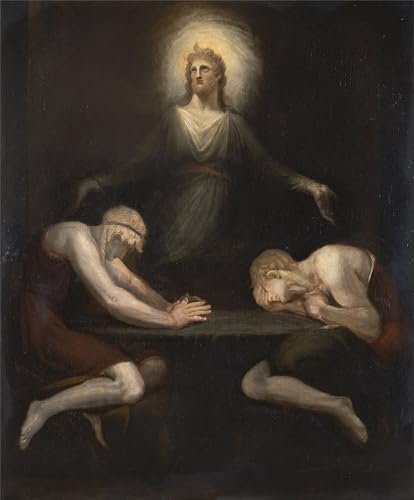 Poster Affiche Décorative Graffiti Art Mural Le Christ disparaissant à Emmaüs Fuseli 60x90