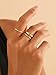 FROLOVER Gold Rings for Women Non Tarnish Dainty 14K Gold Plated Wavy Stackable Gold Ring Set Fashion Chunky Thumb Rings for Women Waterproof Statement Minimalist Jewelry Gift Size 6-10