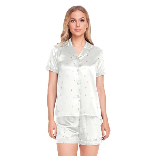 Ropa de dormir con estrellas dile adiós incomodidad pijama mujer lavable con bolsillos