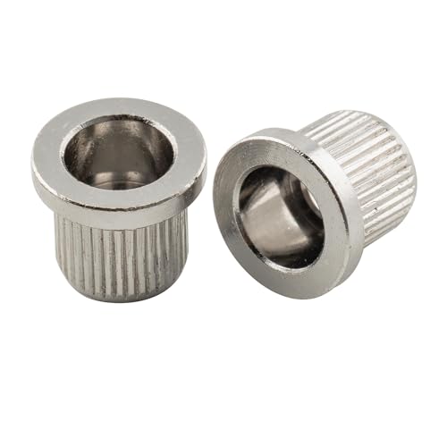 Musiclily Ultra 3/8 Inch Brass G-TLB-2 Style String Ferrules Through Body Rear Mount Bushings for Electric Bass Chrome (Set of 5) - Image 4