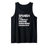Spanish Definition Madrid Barcelona Valencia Sevilla Tank Top