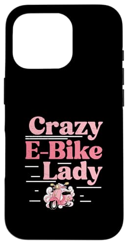 Crazy E-Bike Lady An E-�X�N�[�^�[ �d�C������ �d�����]�� �h���C�o�[ �X�}�z�P�[�X iPhone 16 Pro �p