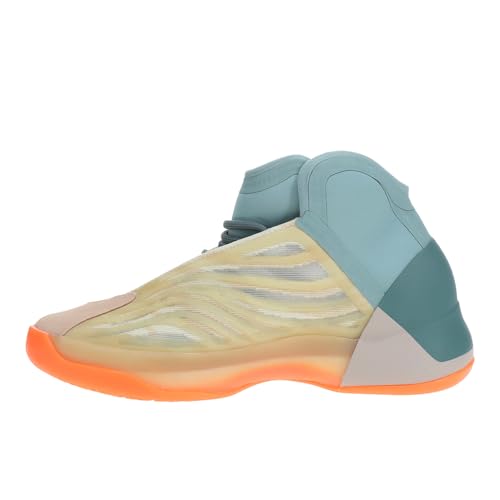 Image of adidas Yeezy Quantum Lace-Up Sneakers- Knitted Elastic Collar, Mesh Upper with RPU Cage, Boost Cushioning - Yeezy Shoes