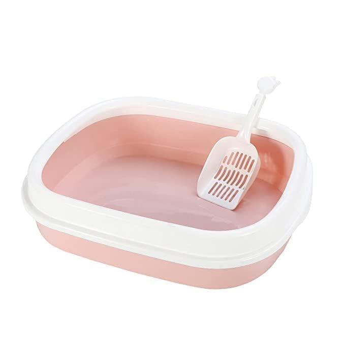 KittuPet Cat Litter Box Tray with Free Scooper Suitable for All Cat Breeds & Kittens (Colour May Vary) (B0C8J36P7C) Amazon Price History, Amazon Price Tracker