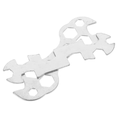 TOYANDONA Bike Tools 2pcs Multi-hole Wrench Bicycle Repair Kit Sturdy Steel for All Bike Types Easy to Carry