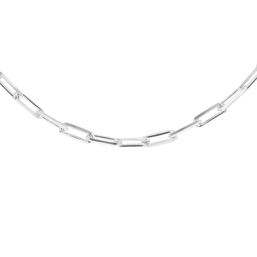 Petite chaîne à trombones avec facettes de 3 mm argent sterling Tuscany Silver