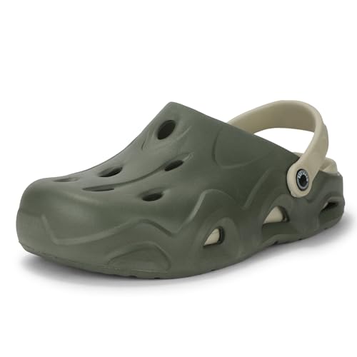 Image of Woodland Men's Black /Lgrey Eva Slides-UK-5 (EURO 39)