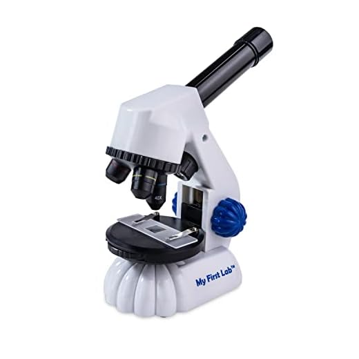 My First Lab’s MFL-20 Mini Microscope for Kids 5-7 - Entry Level STEM Microscope Kit with Child’s Microscope, Microscope Slides, Guide and More