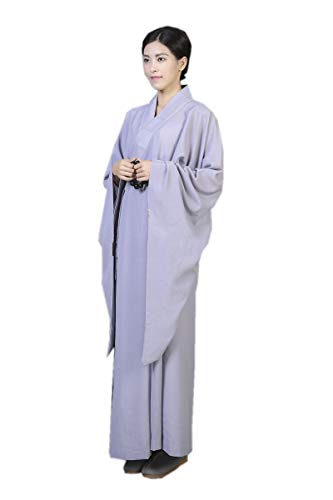 DGXIN Shaolin Unisex Monk Kungfu Robe Zen Buddhist Long Gown2