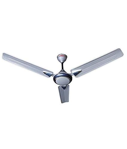 Activa 1200 MM high Speed 390 RPM bee Approved 5 Star Rated Pure Copper Galaxy-1 Anti Dust Coating Ceiling Fan Silver Blue-2 Year Warranty