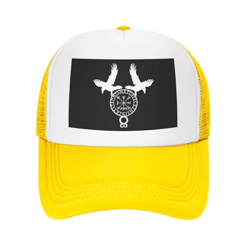 Norse Ravens Vegvisir Trucker Hat Snapback Mesh Baseball Cap Unisex2