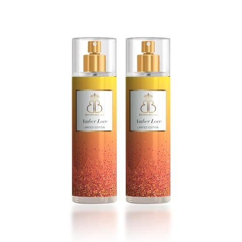 Image of BROWN BUTTER- Body Mist For Women & Men Perfume | Long Lasting fragrance | Instant Mood Lifter | Cruelty Free | 200 ml (Amber Love) Pack Of 2