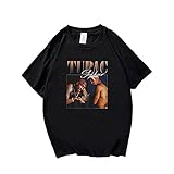 Soft Touch-Feel: Extrem glattes und weiches 2Pac-bedrucktes Baumwoll-T-Shirt mit modischer Passform für einen Street-Look. Rundhalsausschnitt mit Einnadel-Nähten aus Baumwolle, sorgen für unangenehmes Reiben und sorgen für ein angenehmes Hautgefühl.