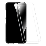 ESACMOT Bedruckte Hülle + 2 Glas Schutzfolie Kompatibel mit Lenovo Vibe S1, Stoßfeste Weiche Cover & HD Klare Tempered Glass Folie (Schwarz)