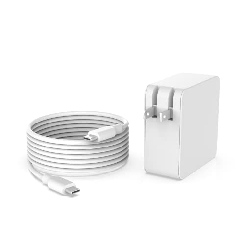 65W Fast Charger for Samsung Laptop Charger, Galaxy Book Pro, Pro 360, Notebook, Ep-Ta865 ? More Devices with USB Type C Connector, Foldable Scratch-Resistant Plug, PD, Detachable 7.5FT Cable