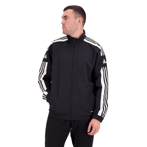 adidas Hombre Squadra 21 Presentation Jacket, Black/White, L Tall