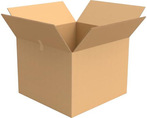 EraGreen Premium Lot de 5 cartons pliables - Carton 600 x 400 x 400 mm pour expédition, boîte, emballage 1-cannelure FEFCO201 B-cannelure