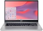 Ordinateur portable Acer Chromebook 317 CB317-1H-C6RK | Intel Celeron N4500 | Écran Full HD IPS de 17,3 po | 4 Go LPDDR4X | 128 Go eMMC | Wi-Fi 6 Intel sans fil AX201 802.11ax | Chrome OS, Argent