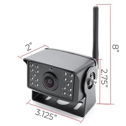 Image of Falcon Eye 2nd Gen Wireless Backup Camera System - 200-300ft Range, 7-inch LCD Monitor & HD Night Vision Camera - Expandable Up to 4 Cams for Trucks, RVs & Fleets