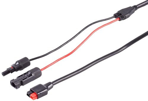 1aTTack.de - 1 x 1 m - Câble d'alimentation PV PowerStation PV4 vers générateur solaire Anderson - Câble de raccordement en PVC IP67