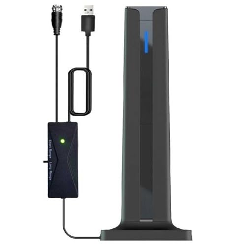 Antena de TV, antena de TV digital portátil HD para interiores HDTV/1080P/4K de largo alcance, antena HD de alta ganancia para Smart TV
