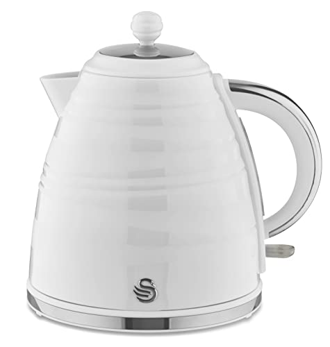 Swan SK31050WN, Symphony 1,7 Liter Krug mit Schnellkochen, 3000 Watt, Weiß – Bild 3