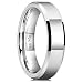 King Will BASIC Mens 6mm Tungsten Carbide Ring High Polished Finish Comfort Fit Classic Wedding Band Beveld Edge (8.5)