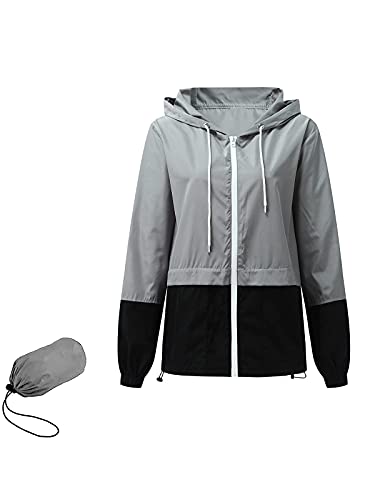 Century Star Packable Rain Jackets for Women Waterproof Lightweight Raincoat with Hood Windbreaker Jacket Women Rain Coats