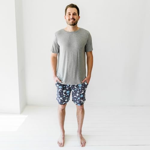 Little Sleepies Men's Pajama Shorts, Viscose Derived from Bamboo Mens Sleep Bottoms, Lounge Shorts with Side Pockets3