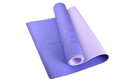 Tapis de yoga antidérapant TPE pour exercice de gym pilates et sol