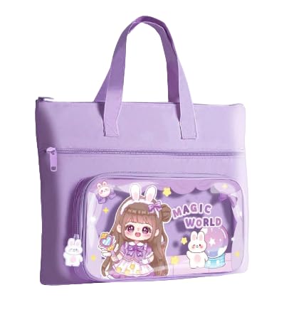 SUPER TOY Multipurpose Daily Use Tote Bag with Dual Front Pocket - Perfect for Kids Girls & Adult