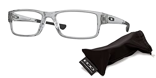 Oakley Airdrop Ox8046 804603 55Mm Grey Shadow Rectangle Eyeglasses For Men + Bundle With Designer Iwear Complimentary Eyewear Kit #TOP2