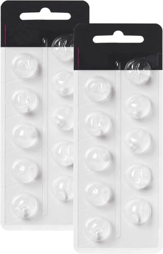 Open Domes Double Vent Hearing Aid for Oticon Replacements, 6mm Oticon Minifit Double Vent Bass Domes (2 Pack)