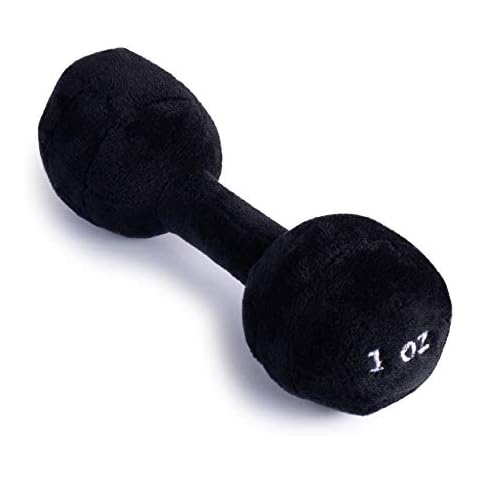 Baby Dumbbell Toy | Baby Workout Toys | Dumbbell Toy Baby | Baby Barbell Rattle | Weight Rattle for Babies | Plush Baby Dumbbell Rattle | Great Gift for Baby and Toddler Girls or Boys | 0-36 Months Cover