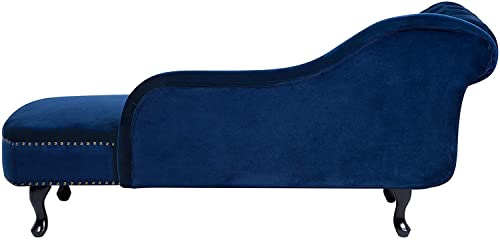 Image of Lazy Couch and Reclining Sofa /Recliner Chaise Longue /Fabric recliners /for Bedroom /Living Room /Office Reception Recliner Lounge Sofa and Armchair (Blue 1)
