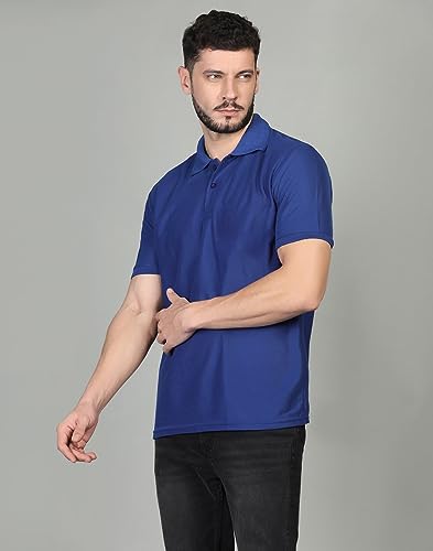 Image of INKKR Men's Casual Polo Neck Half Sleeve Solid T-Shirt (Pack-3)