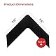 NeverCurl - Instantly Stops Rug Corner Curling. Safe for wood floors w/rubber backing. Includes 4 pcs. #1 in USA.