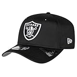 New Era Unisex-Adult NFL Adventure Perform 9SEVENTY Football Team Color Stretch Adjustable Snapback Hat One Size Fits All - Las Vegas Raiders - Black