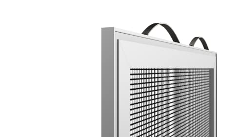 Custom Window Screen Replacement - Fully Assembled, Pre-Framed, Single Hung Half (Sh2), White. The Sh2 (White) Utilizes Two Leaf Springs To Help Secure The Screen In Your Window. #TOP8