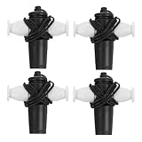 Parliky 4 Stück Teiliges Samba Pfeifen aus Kunststoff Dreistimmige Percussion Whistles für Tanz...