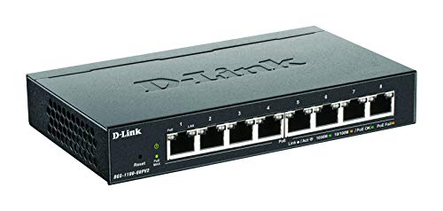 Switch Smart 8 Puertos Gigabit D-Link DGS-1100-08PV2/E con gestión web Layer 2 2