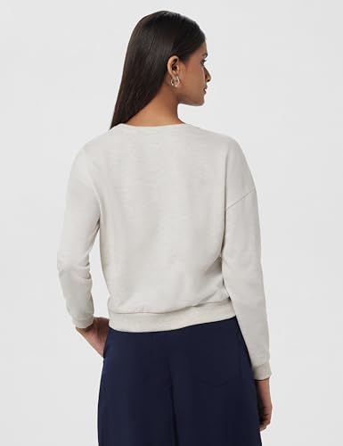 Image of Max Polyester Women Embellished Drop Shoulder Round Neck Sweatshirt