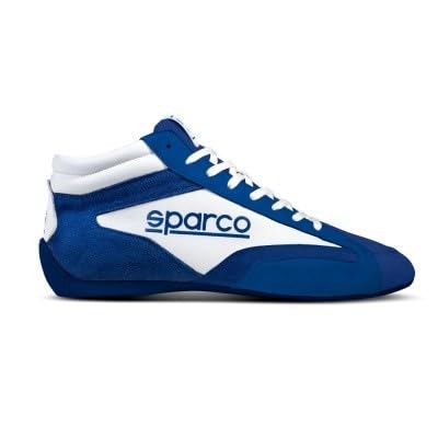 sparco Bottines S-Drive Mid Taille 44 Bleu Marine/Blanc, Bottes Unisexe Adulte, Multicolore, EU, Multicolore, 44 EU