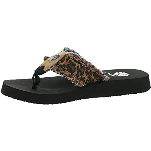 Yellow Box Women's Flip-Flop, Tan, 8 #TOP2